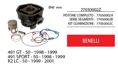 Kit serrature  ciclomotori Benelli