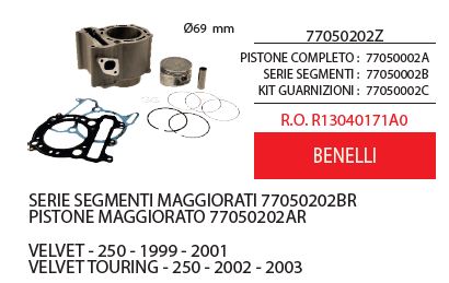 Kit serrature  ciclomotori Benelli