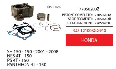 Kit serrature  ciclomotori Honda