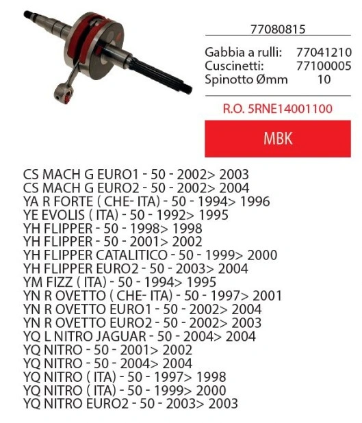Albero motore MBK
