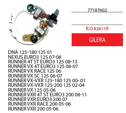 Portaspazzole ciclomotori Gilera