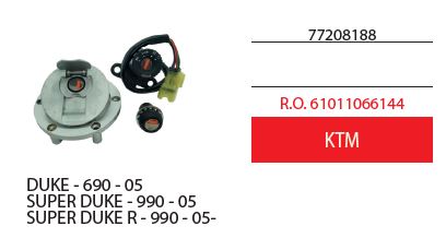 Kit serrature  ciclomotori KTM