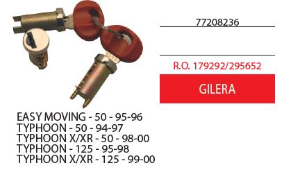 Kit serrature  ciclomotori Gilera