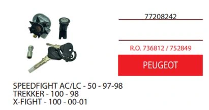 Kit serrature  ciclomotori Peugeot